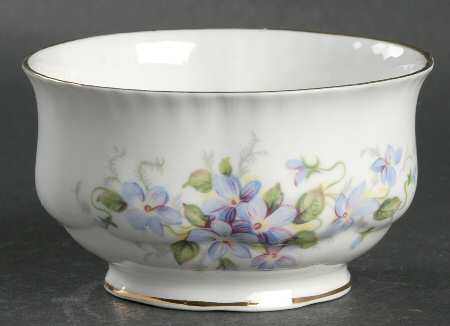 English Flowers (Flower Names On Back) Mini Open Sugar Bowl