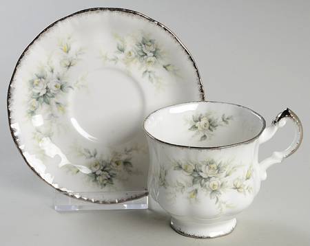 First Love Footed Demitasse Cup & Saucer Set