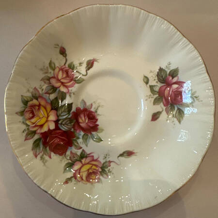 Flower Festival Saucer for Footed Cup