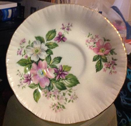 Flower Festival Saucer for Footed Cup