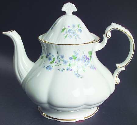 Forget Me Not Teapot & Lid