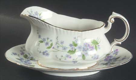 Forget Me Not Gravy Boat & Underplate