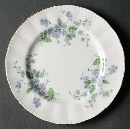Forget Me Not Bread & Butter Plate