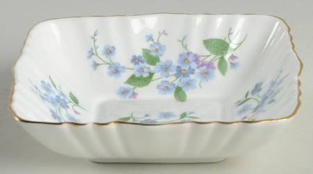 Forget Me Not Sweet Meat Dish 4"