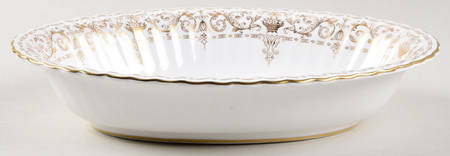 Golden Adam 10" Oval Vegetable Bowl