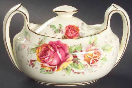 Golden Emblem (Cream) Sugar Bowl & Lid