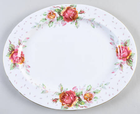 Golden Emblem (White) 14" Oval Serving Platter