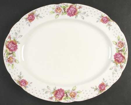 Golden Emblem (White) 16" Oval Serving Platter