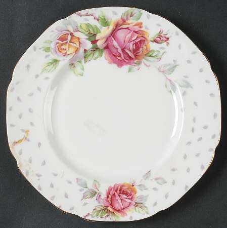 Golden Emblem (White) Bread & Butter Plate