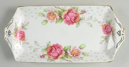Golden Emblem (White) Large Sandwich Tray
