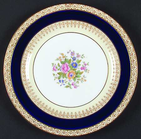 Grecian Blue Luncheon Plate