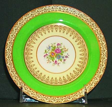 Grecian Green Bread & Butter Plate