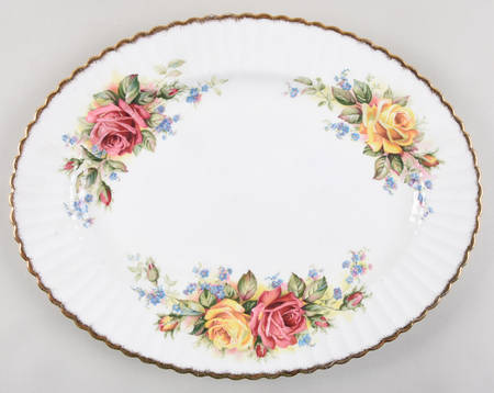 Grandma Roses 13" Oval Serving Platter