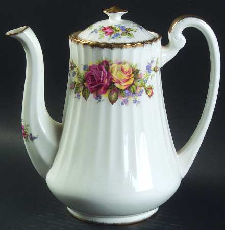 Grandma Roses Coffee Pot & Lid