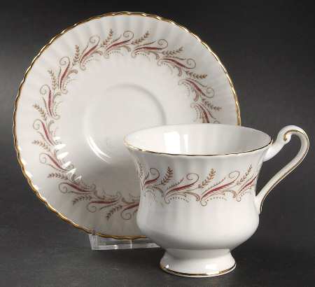 Harmony Red Footed Cup & Saucer Set