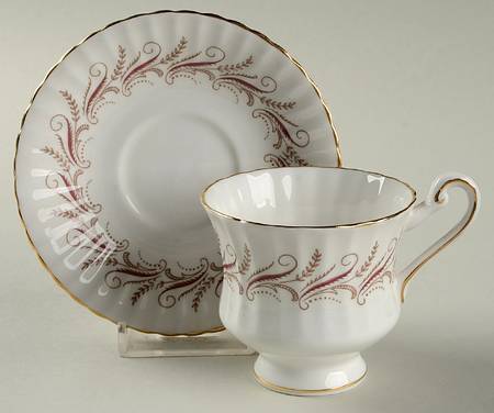 Harmony Red Footed Demitasse Cup & Saucer Set