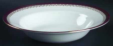 Holyrood Red (Smooth, No Flowers) Large Rim Soup Bowl