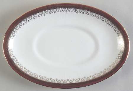 Holyrood Red (Smooth, No Flowers) Underplate for Gravy Boat