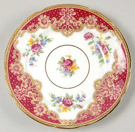 Honiton Red Bread & Butter Plate