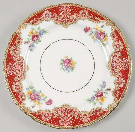 Honiton Red Salad Plate