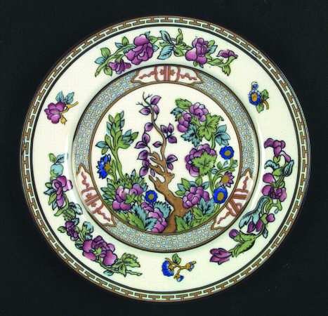 Indian Tree (Smooth, Gold Trim) Salad Plate