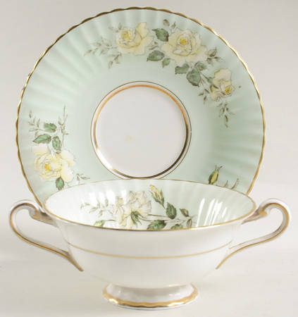 Madison Footed Cream Soup Bowl & Saucer Set