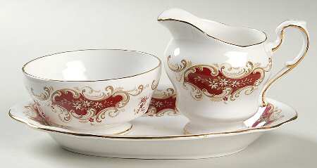 Majestic Mini Creamer & Open Sugar with Tray