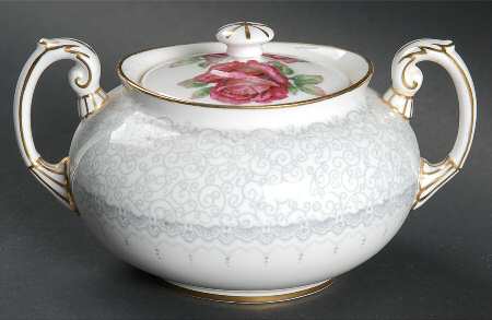 Madeira Lace Sugar Bowl & Lid