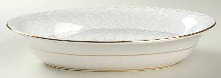 Madeira Lace 10" Oval Vegetable Bowl