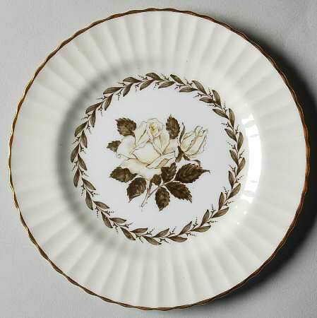 Melanie Rose Cream Bread & Butter Plate