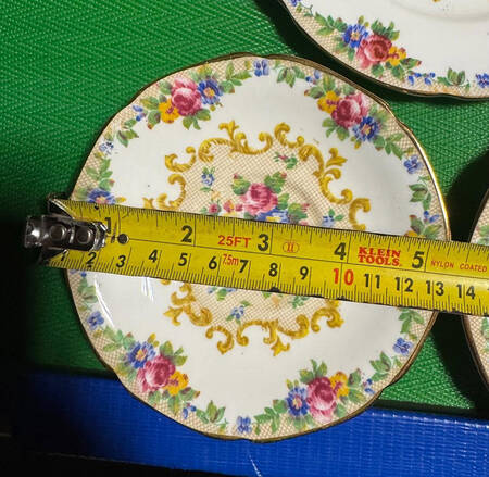 Minuet (White Background) Saucer for Footed Cup