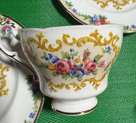 Minuet (White Background) Footed Cup