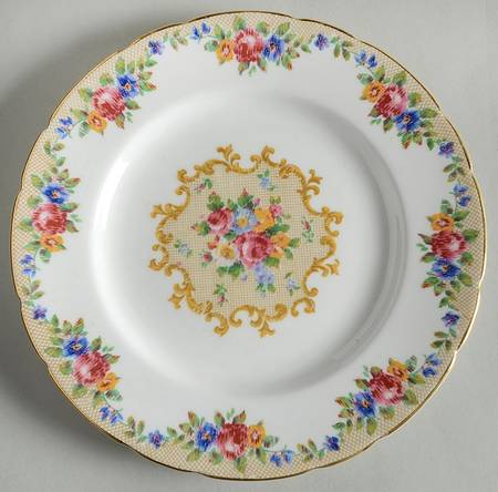 Minuet (White Background) Salad Plate