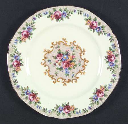 Minuet (Cream Background) Salad Plate