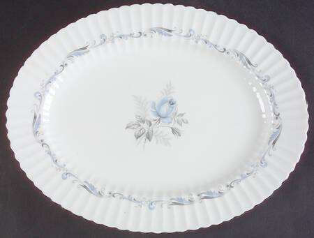 Morning Rose 13" Oval Serving Platter