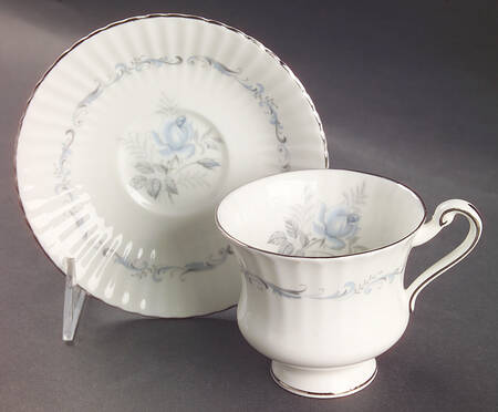 Morning Rose Footed Cup & Saucer Set