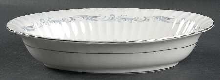 Morning Rose 10" Oval Vegetable Bowl