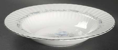 Morning Rose Large Rim Soup Bowl