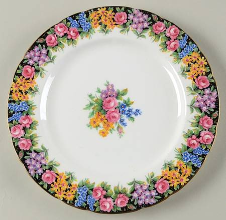 Old English Garden Salad Plate