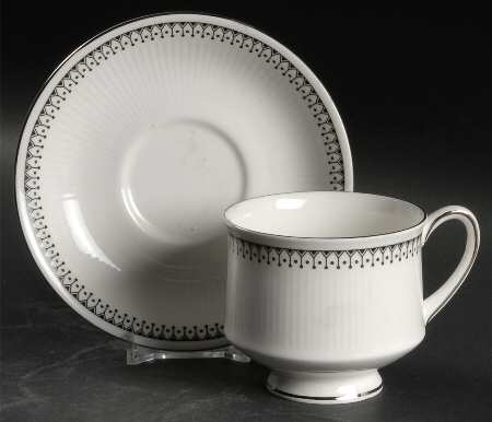 Olympus Footed Cup & Saucer Set