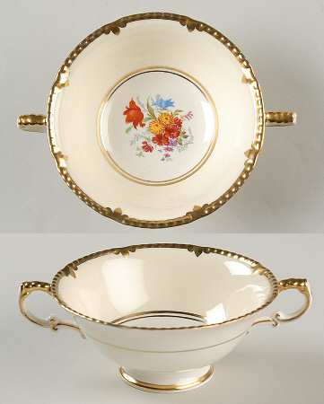 Park Lane Footed Cream Soup Bowl