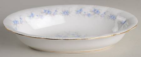 Petit Fleurs 10" Oval Vegetable Bowl