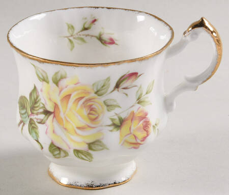 Peace Rose Footed Demitasse Cup