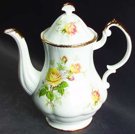 Peace Rose Coffee Pot & Lid