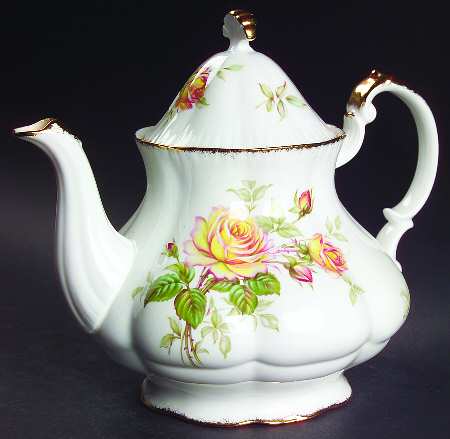 Peace Rose Teapot & Lid
