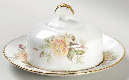 Peace Rose Round Covered Butter