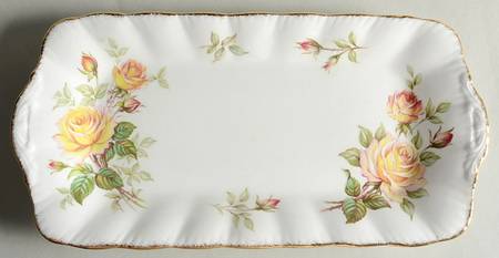 Peace Rose Large Sandwich Tray