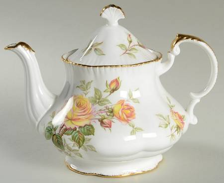 Peace Rose Small Teapot & Lid