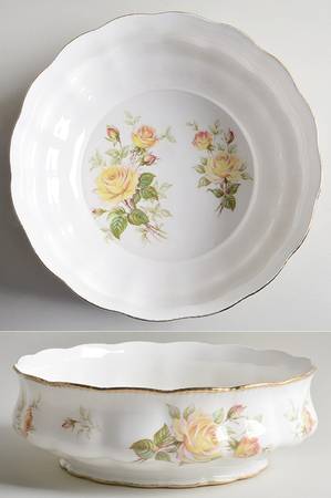 Peace Rose 9" Round Vegetable Bowl