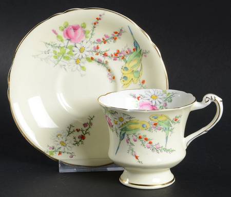 Princess Margaret Rose Footed Cup & Saucer Set